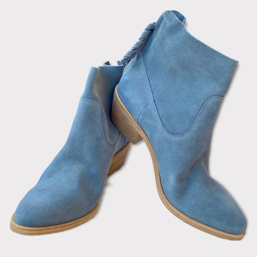Joie Light Blue Suede Ankle Booties NWOT | Size 6